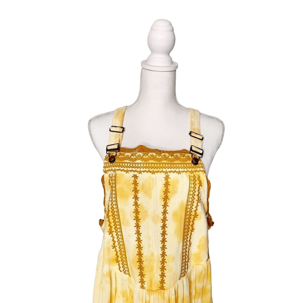 NWT Free People Bali Devon Skirtall Tie Dye Maxi Dress In Italian Straw Size XS - Picture 5 of 10